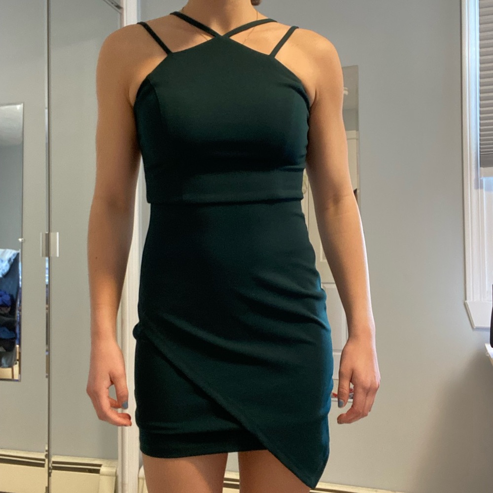 Green dress in good condition only worn once